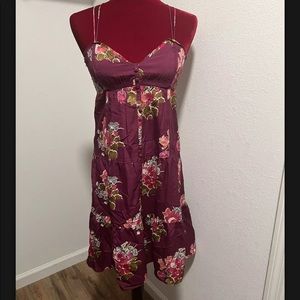 American Eagle Sz 2 spaghetti strap fit & flare floral sun dress
